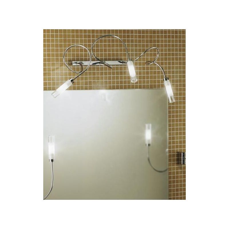 GINEVRA AP3 VETRO SABBIATO LAMPADA DA PARETE IN METALLO SEMIRIGIDO DI ILLUMINANDO Illuminando - Cristalensi Shop Online