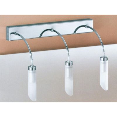 GOCCIA 3 LAMPADA DA PARETE IN METALLO CROMO CON TRE DIFFUSORI IN VETRO SATINATO Illuminando - Cristalensi Shop Online