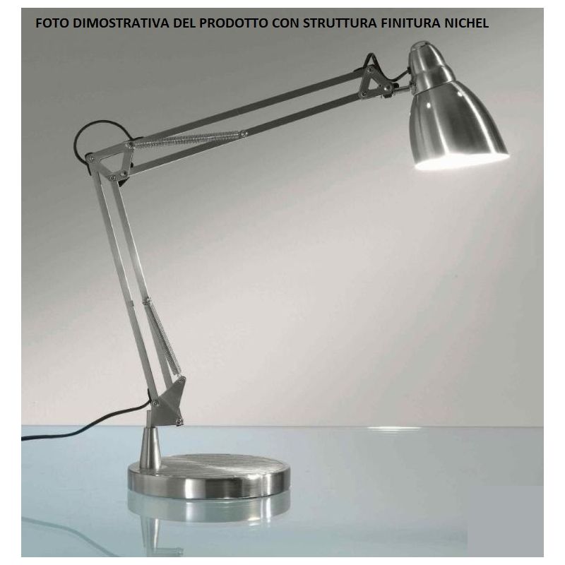 JAZZ LAMPADA DA TERRA DIREZIONABILE IN METALLO NICHEL O CROMO/NERO Illuminando - Cristalensi Shop Online