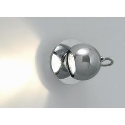 JIM FARETTO IN METALLO CROMATO ORIENTABILE A LED Illuminando - Cristalensi Shop Online 2