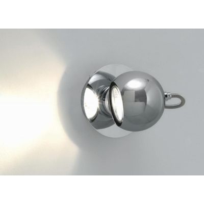 JIM FARETTO IN METALLO CROMATO ORIENTABILE A LED Illuminando - Cristalensi Shop Online