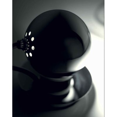 JIM LAMPADA DA TAVOLO PICCOLA CON SFERA IN METALLO CROMATO ORIENTABILE A LED Illuminando - Cristalensi Shop Online