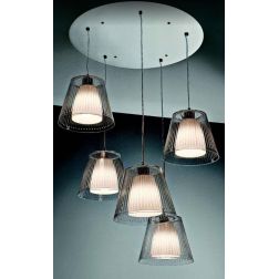 JOLLY SPG LAMPADARIO MODERNO IN ACRILICO 7 COLORI DIAMETRO 60 CM ECONOMICO Illuminando - Cristalensi Shop Online