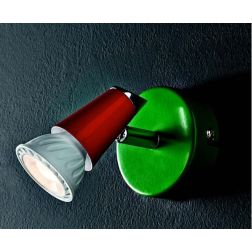 KOLOR 1 LED FARETTO SPOT MULTICOLORE CON LAMPADINA LED 7W INCLUSA E DIREZIONABILE Illuminando - Cristalensi Shop Online 2