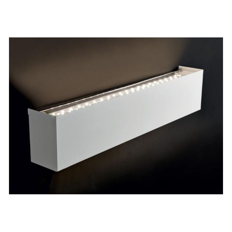 LEI LAMPADA DA PARETE MISURA GRANDE IN METALLO BIEMISSIONE DI LUCE 4 FINITURE COLORE Illuminando - Cristalensi Shop Online