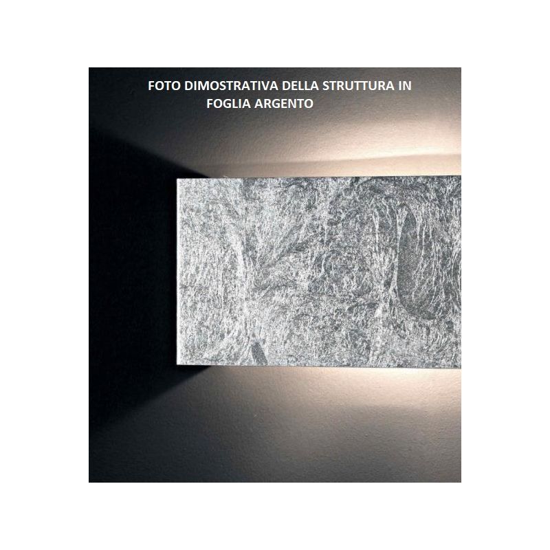 LEI LAMPADA DA PARETE MISURA GRANDE IN METALLO BIEMISSIONE DI LUCE 4 FINITURE COLORE Illuminando - Cristalensi Shop Online