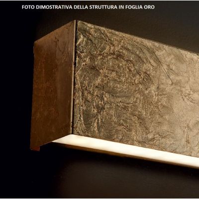 LEI LAMPADA DA PARETE MISURA GRANDE IN METALLO BIEMISSIONE DI LUCE 4 FINITURE COLORE Illuminando - Cristalensi Shop Online