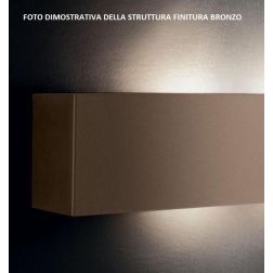 LEI LAMPADA DA PARETE MEDIA MISURA IN METALLO 4 FINITURE COLORE Illuminando - Cristalensi Shop Online 2