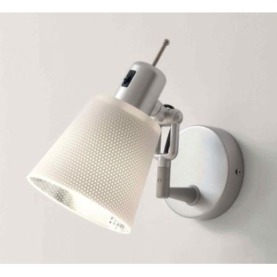 LOLA AP ARANCIO BIANCO ALLUMINIO DIREZIONABILE LAMPADINA INCLUSA LED 10W DI ILLUMINANDO Illuminando - Cristalensi Shop Online
