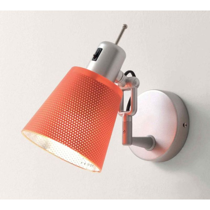 LOLA AP ARANCIO BIANCO ALLUMINIO DIREZIONABILE LAMPADINA INCLUSA LED 10W DI ILLUMINANDO Illuminando - Cristalensi Shop Online