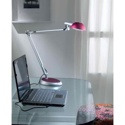 LUCKY LAMPADA DA TAVOLO A LED 5W IN TRE COLORI NERO ROSSO ALLUMINIO Illuminando - Cristalensi Shop Online