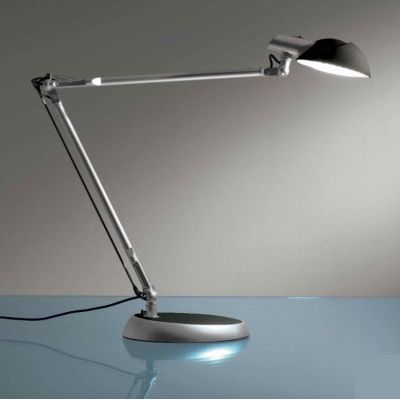 LUCKY LAMPADA DA TAVOLO A LED 5W IN TRE COLORI NERO ROSSO ALLUMINIO Illuminando - Cristalensi Shop Online