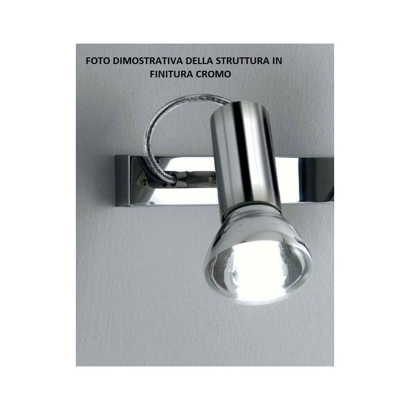 MAGNUM 1 FARETTO SPOT CROMO O BIANCO CON LAMPADINA LED R80 10W INCLUSA DIREZIONABILE Illuminando - Cristalensi Shop Online