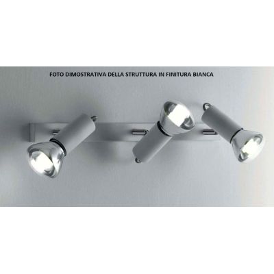 MAGNUM 4 LED BIANCO O CROMO CON LAMPADINE LED INCLUSE SOSTITUIBILI ME DIREZIONABILI Illuminando - Cristalensi Shop Online