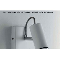 MAGNUM PINZA LED FARETTO BIANCO E CROMO CON LAMPADINA LED INCLUSA DIREZIONABILE Illuminando - Cristalensi Shop Online 2