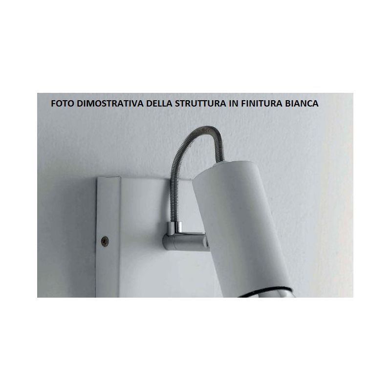 MAGNUM PINZA LED FARETTO BIANCO E CROMO CON LAMPADINA LED INCLUSA DIREZIONABILE Illuminando - Cristalensi Shop Online