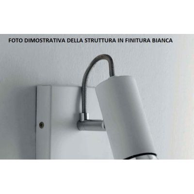 MAGNUM PINZA LED FARETTO BIANCO E CROMO CON LAMPADINA LED INCLUSA DIREZIONABILE Illuminando - Cristalensi Shop Online