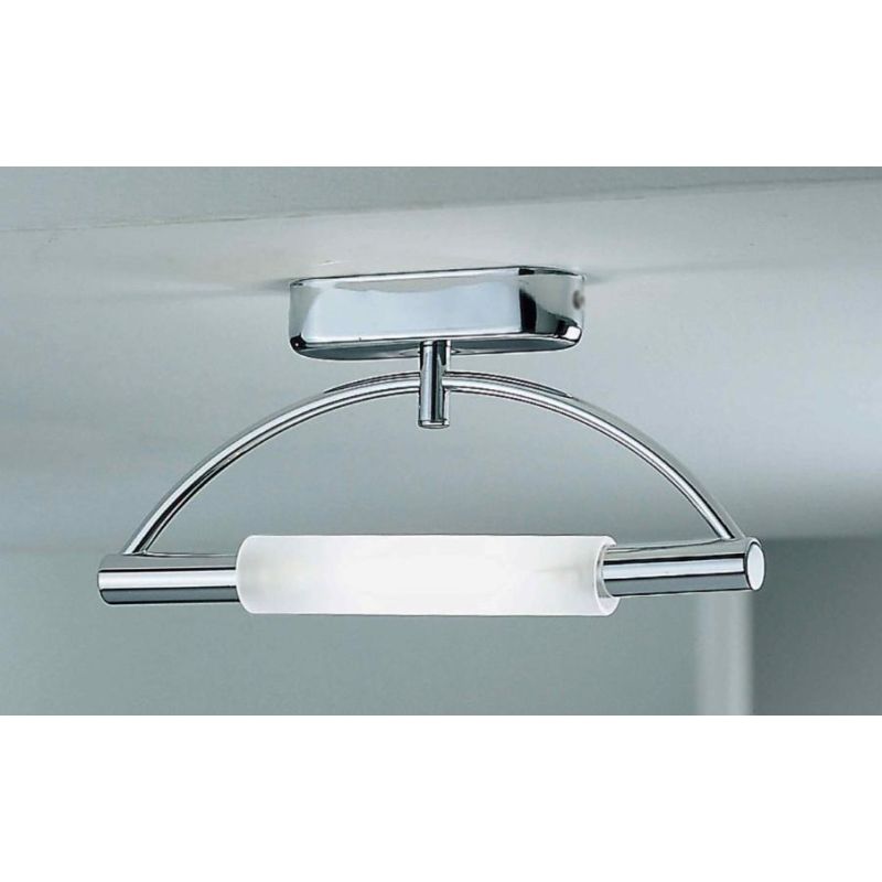 MINIGOLF LAMPADA DA PARETE IN METALLO CROMATO E DIFFUSORE IN VETRO SATINATO Illuminando - Cristalensi Shop Online