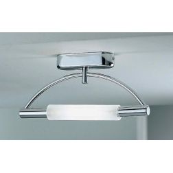 MINIGOLF LAMPADA DA PARETE IN METALLO CROMATO E DIFFUSORE IN VETRO SATINATO Illuminando - Cristalensi Shop Online