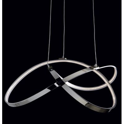 NEBULA GRANDE METALLO CROMATO LED 30W LUCE CALDA LAMPADARIO ULTRAMODERNO Illuminando - Cristalensi Shop Online