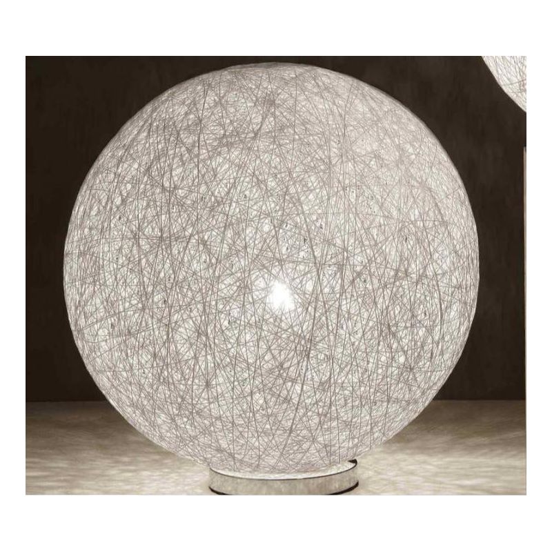 NIDO GRANDE LAMPADA DA TAVOLO IN CORDA BIANCA DIAMETRO 35 CM. Illuminando - Cristalensi Shop Online