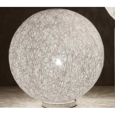 NIDO GRANDE LAMPADA DA TAVOLO IN CORDA BIANCA DIAMETRO 35 CM. Illuminando - Cristalensi Shop Online