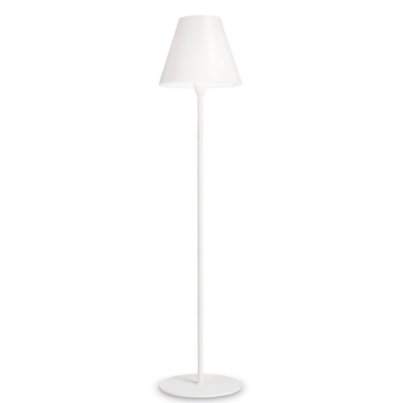 LAMPADA DA TERRA DA ESTERNO IP44 ALTEZZA 169,5 CM DI COLORE BIANCO MODERNA LUCE DIFFUSA CRISTALENSI - Cristalensi Shop Online