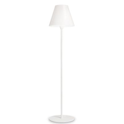 LAMPADA DA TERRA DA ESTERNO IP44 ALTEZZA 169,5 CM DI COLORE BIANCO MODERNA LUCE DIFFUSA CRISTALENSI - Cristalensi Shop Online