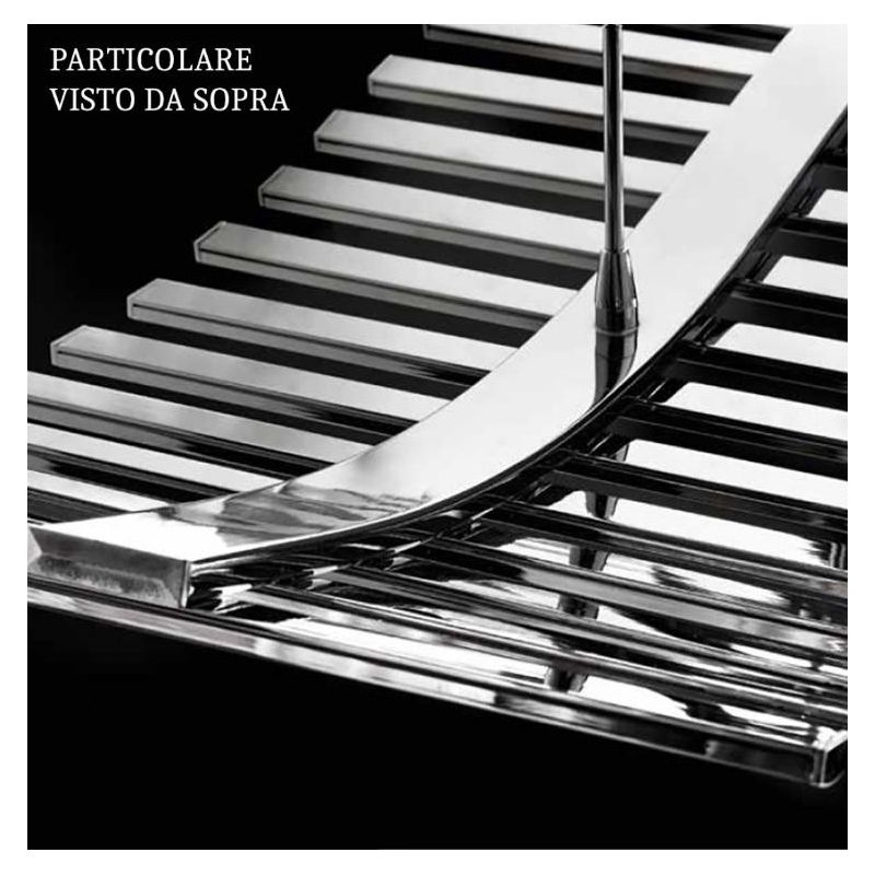 ONDA SOSPENSIONE LAMPADARIO CROMO LUCIDO CON LED INTEGRATO 60W MODERNO Illuminando - Cristalensi Shop Online