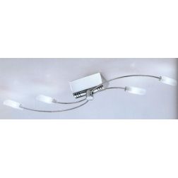 PIOGGIA 4 PLAFONIERA IN METALLO CROMATO A LED DI ILLUMINANDO Illuminando - Cristalensi Shop Online 2