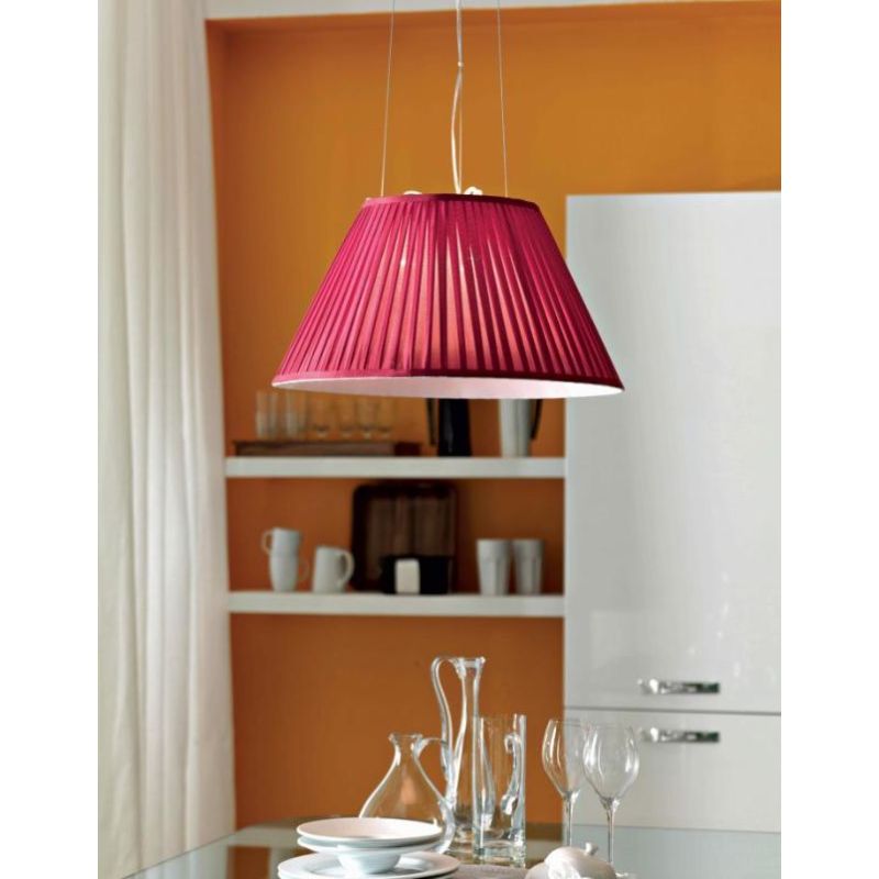 PLISSE SOSPENSIONE IN TESSUTO DIAMETRO 50 Illuminando - Cristalensi Shop Online