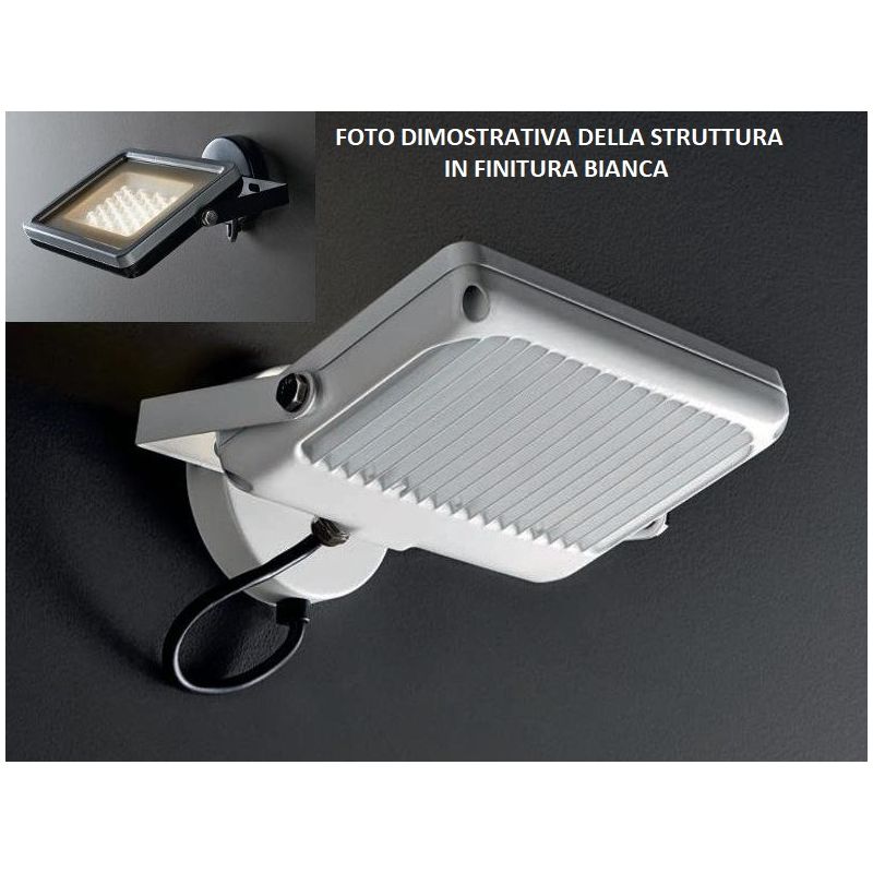 PRATICA 100 APPLIQUE INDUSTRIAL LED 100W 8000 LUMEN BIANCO O NERO DI ILLUMINANDO Illuminando - Cristalensi Shop Online