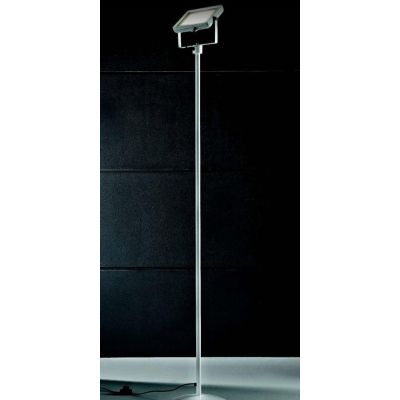 PRATICA LAMPADA DA TERRA LED 30W IN METALLO NERO O BIANCO ECONOMICA Illuminando - Cristalensi Shop Online