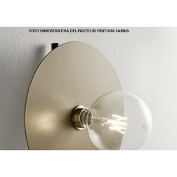 PUB APPLIQUE MODERNA IN METALLO NERO CON PIATTO ANGOLATO D25 CM MADE IN ITALY Illuminando - Cristalensi Shop Online 2