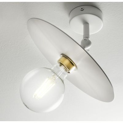 PUB PLAFONIERA MODERNA METALLO BIANCO E PIATTO D30 CM 3 COLORI MADE IN ITALY Illuminando - Cristalensi Shop Online