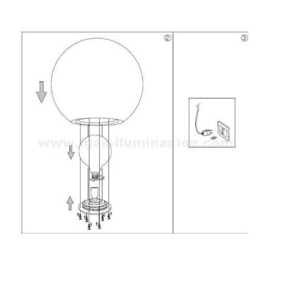 SFERA LUMINOSA BIANCA OPACA DA ESTERNO IN PLASTICA 4 MISURE IP44 ATTACCO E27 MODERNA CRISTALENSI - Cristalensi Shop Online