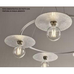 PUB SOSPENSIONE MODERNA ED ORIGINALE METALLO NERO PIATTI D30 CM MADE IN ITALY Illuminando - Cristalensi Shop Online 2