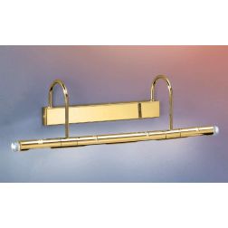 RUDY 4 APPLIQUE DA BAGNO O PARETE MODERNA IN METALLO DORATO LUCIDO CON LUCI ORIENTABILI Illuminando - Cristalensi Shop Online