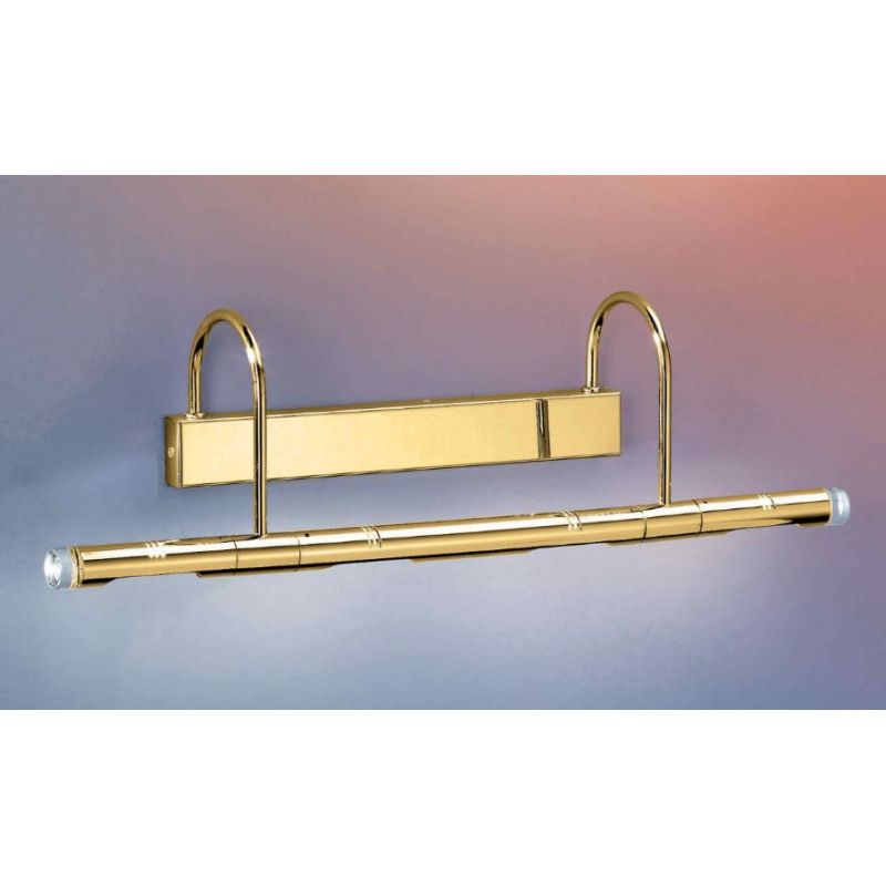 RUDY 4 APPLIQUE DA BAGNO O PARETE MODERNA IN METALLO DORATO LUCIDO CON LUCI ORIENTABILI Illuminando - Cristalensi Shop Online