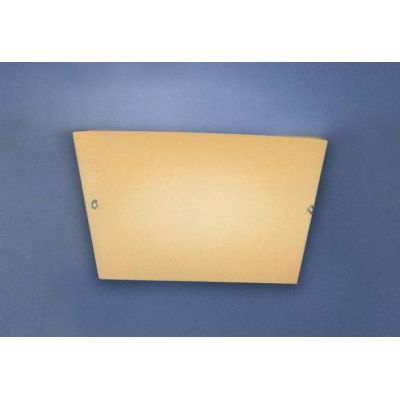 SATURNO LAMPADA DA PARETE IN VETRO INCAMICIATO COLORE AMBRA MODERNA Illuminando - Cristalensi Shop Online