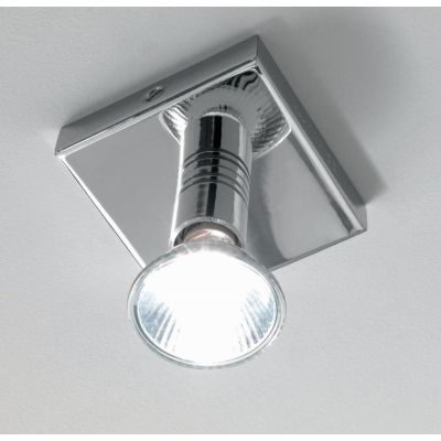 SEMPLICE PLAFONIERA PICCOLA CROMO CON LAMPADINA LED 7W Illuminando - Cristalensi Shop Online