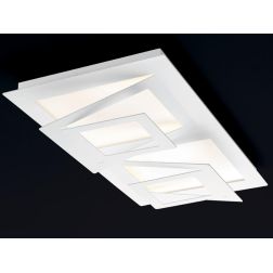 SKY LAMPADA DA SOFFITTO ULTRAMODERNA CON LED DA 60W IN METALLO BIANCO O SABBIA DI ILLUMINANDO Illuminando - Cristalensi Shop Onl