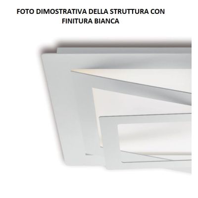 SKY PLAFONIERA QUADRATA ULTRAMODERNA CON LED DA 30W IN METALLO BIANCO O SABBIA DI ILLUMINANDO Illuminando - Cristalensi Shop Onl