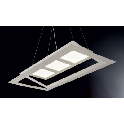 SKY LAMPADARIO A SOSPENSIONE ULTRAMODERNO CON BIEMISSIONE DI LUCE BIANCO O SABBIA DI ILLUMINANDO Illuminando - Cristalensi Shop 
