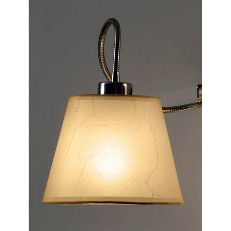 SOFT PLAFONIERA CON PARALUMI IN PERGAMENA E BRACCI FLESSIBILI Illuminando - Cristalensi Shop Online