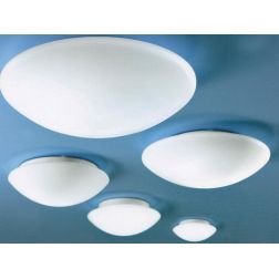 SOLE 25 CM PLAFONIERA VETRO BIANCO LATTE SATINATO DI ILLUMINANDO ECONOMICA Illuminando - Cristalensi Shop Online 2