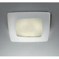 STONE PLAFONIERA PICCOLA LED 22W SOSTITUIBILE MONTATURA BIANCA DI ILLUMINANDO Illuminando - Cristalensi Shop Online