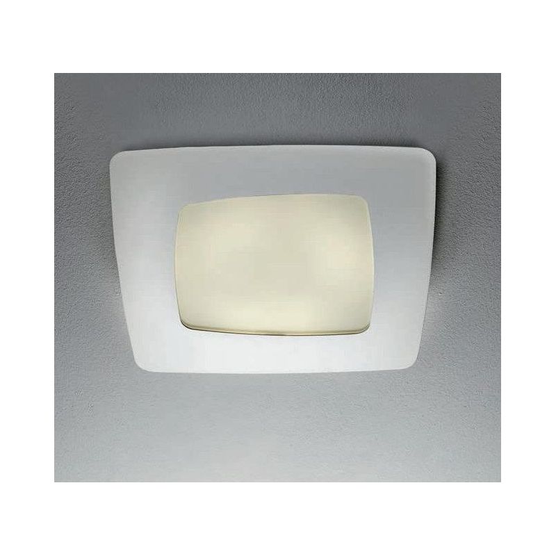 STONE PLAFONIERA PICCOLA LED 22W SOSTITUIBILE MONTATURA BIANCA DI ILLUMINANDO Illuminando - Cristalensi Shop Online