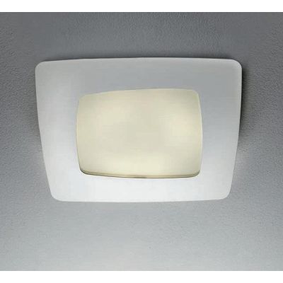 STONE PLAFONIERA PICCOLA LED 22W SOSTITUIBILE MONTATURA BIANCA DI ILLUMINANDO Illuminando - Cristalensi Shop Online
