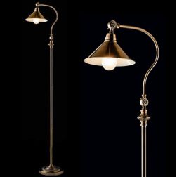 STREET LAMPADA DA TERRA IN METALLO BRUNITO CON SNODO PER INCLINAZIONE DIFFUSORE Illuminando - Cristalensi Shop Online 2